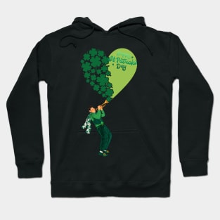 St Patrick heart music Hoodie